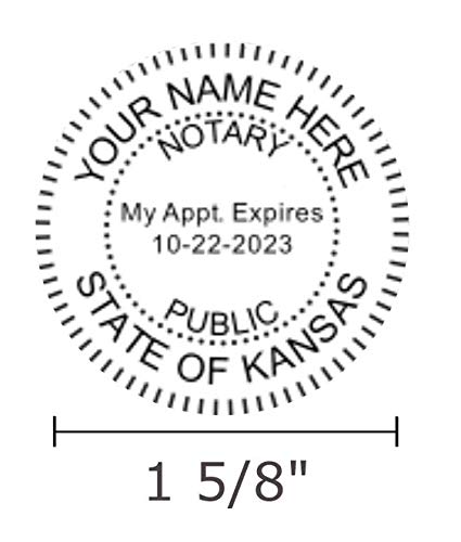Kansas Notary Public Seal Embosser & Self-Inking Stamp Bundle - Pink (2-Piece Set) for Official Documents, Contracts, and Legal Paperwork