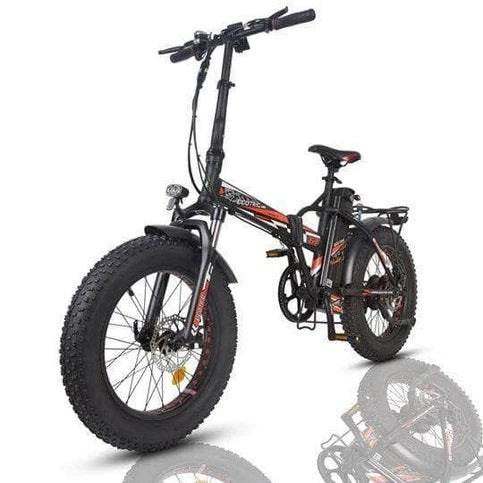 Ecotric 48V 15Ah Fat Tire Folding Electric Bike - Portable Commuter E-Bike for Adults, Perfect for Urban Riding, Off-Road Trails & Camping Adventures