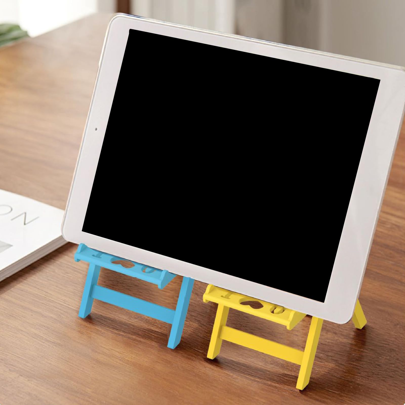 Ergonomic Chair-Shaped Phone Stand for Desk - Adjustable Height, Universal Phone Holder for iPhone, Samsung & All Smartphones - Perfect for Office, Home & Video Calls