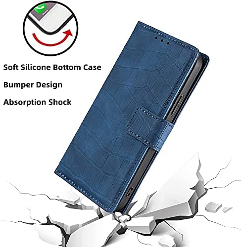 Wiko Life 3 U316AT Phone Case with Stand & Screen Protector [2 Pack] - Soft TPU Flip Cover & HD Film - Perfect for Work, Travel & Everyday Protection (Blue)