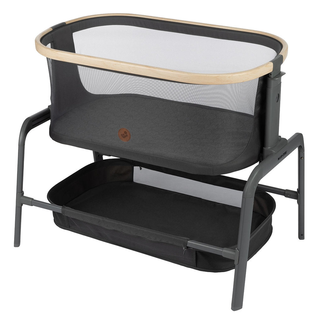 Maxi Cosi Iora Bedside Bassinet - Portable Baby Crib with Adjustable Height for Newborns | Perfect for Co-Sleeping & Nursery Room | Safe & Comfortable Infant Sleeper