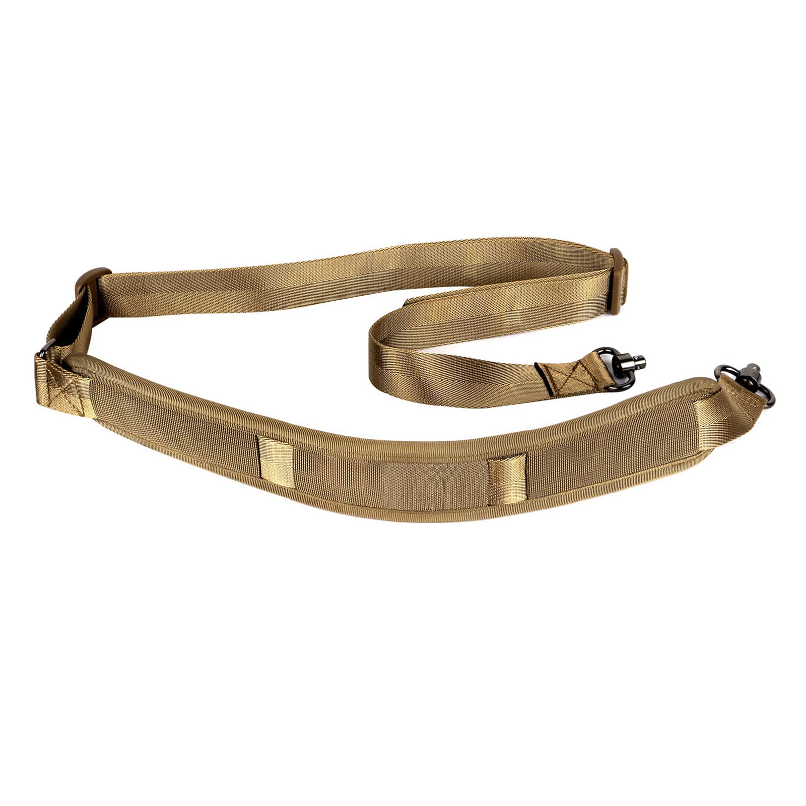 ToopMount Quick Adjust 2-Point Rifle Sling with Push Button QD Swivels - Padded Shoulder Strap for Hunting & Shooting - Tactical Gun Sling for AR15, Shotguns & Firearms - Perfect for Range Days & Outdoor Adventures