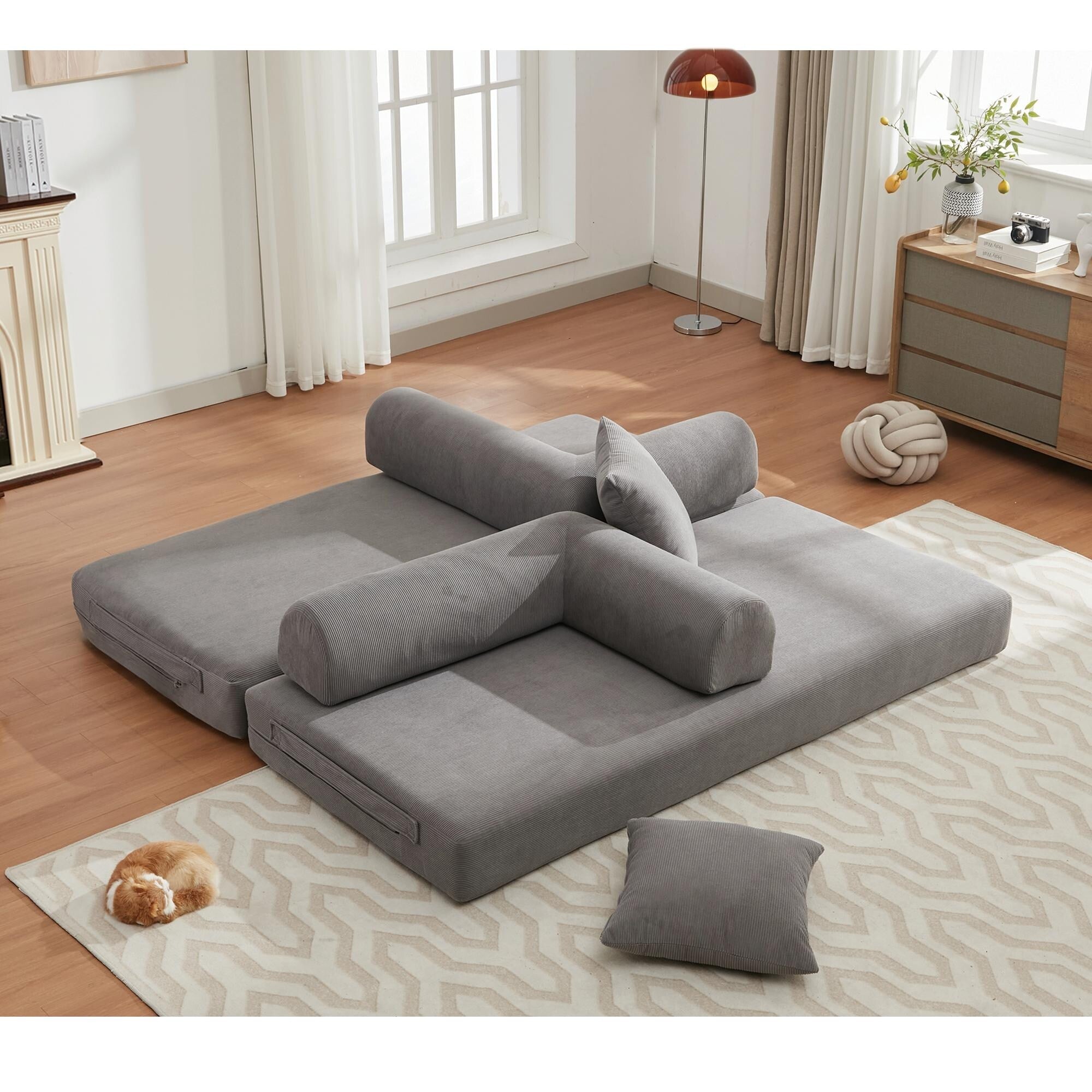 4 in 1 Convertible Sleeper Sofa Bed - 78.5