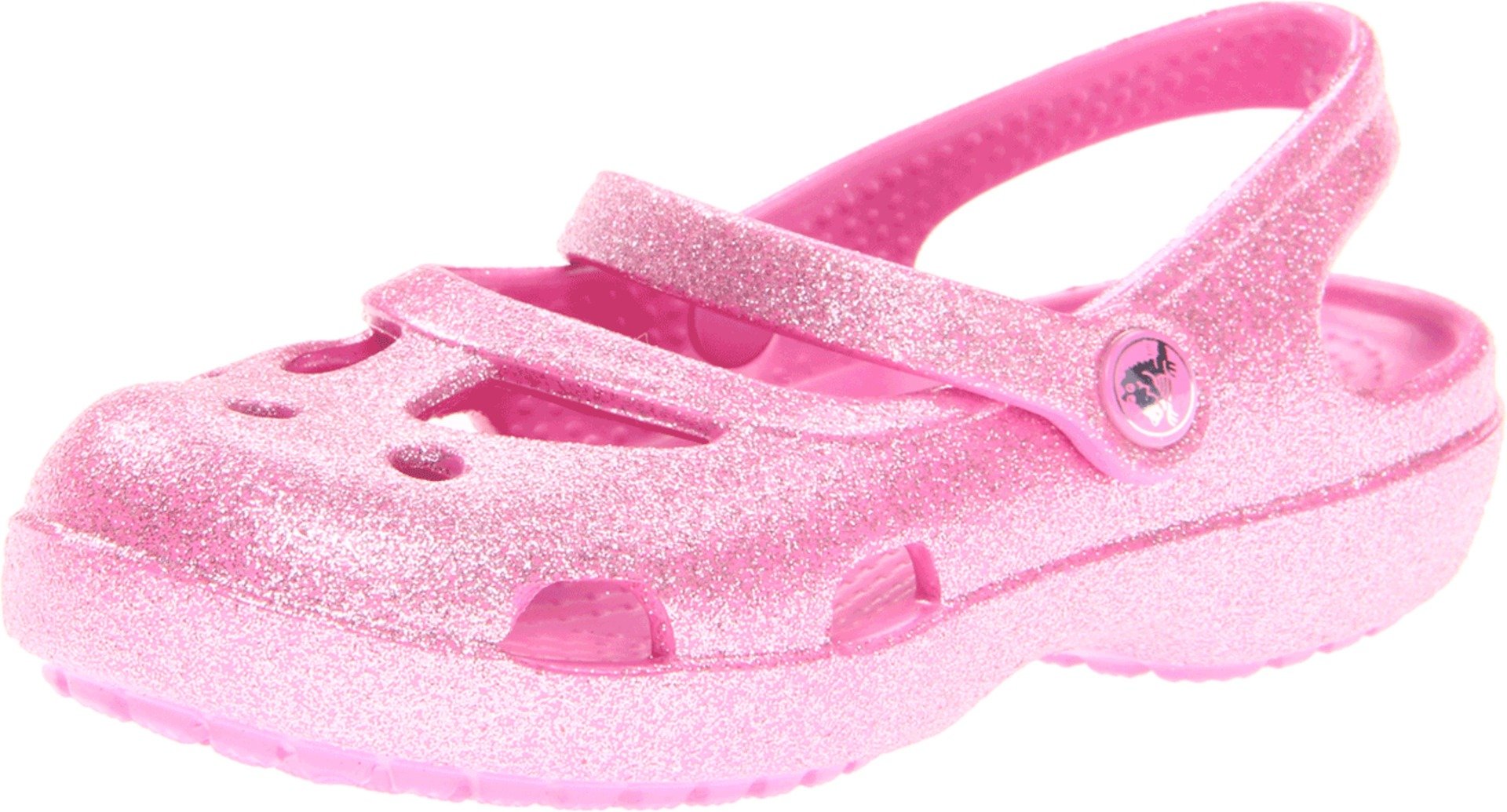Crocs Girls' Shayna Hi-Glitter Mary Jane Clogs - Sparkly & Comfortable Kids Shoes for School, Play & Everyday Wear