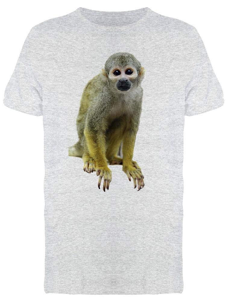 Smartprints Squirrel Monkey Graphic T-Shirt for Men - Funny Animal Print Tee - Casual Wear for Outings, Parties & Gifts