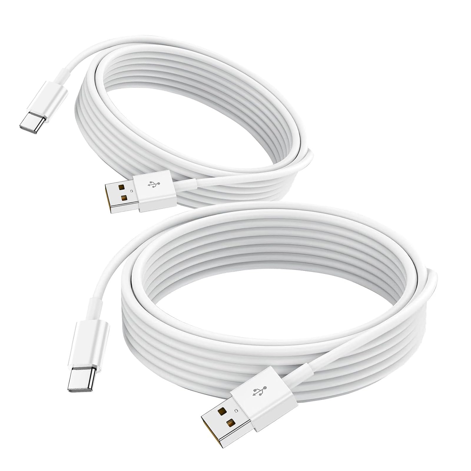 2 Pack USB A to USB C CarPlay Cable for iPhone 15/16 Series, iPad 10th Gen & Android Phones - Fast Charging & Data Sync Cord for Car, Home & Office Use