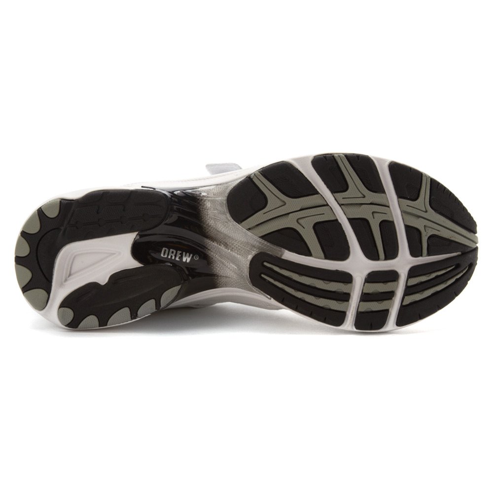 Drew Men's Lightning II V 44735 White/Combo Leather & Mesh Basketball Shoes - Size 11.5 Narrow (B) US - Perfect for Indoor Courts & Casual Wear