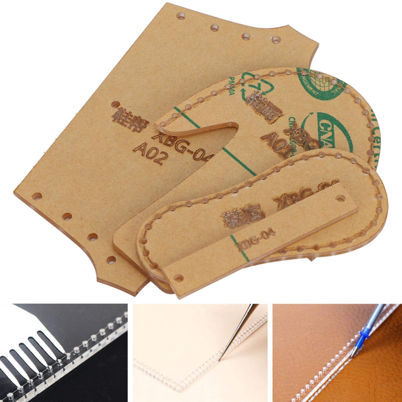 Acrylic Shoe & Leather Goods Templates - Precision Layout Drawing Tools for DIY Crafting & Professional Design