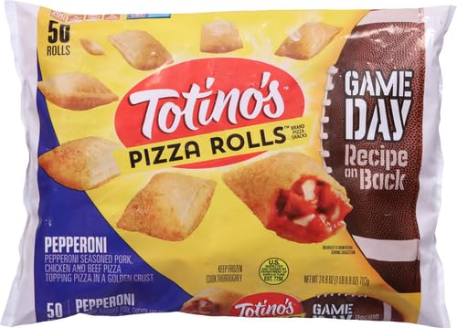 Totino's Pepperoni Pizza Rolls - Frozen Snack Bites, 50 Count (24.8 oz) | Perfect for Parties, Game Nights & Quick Meals