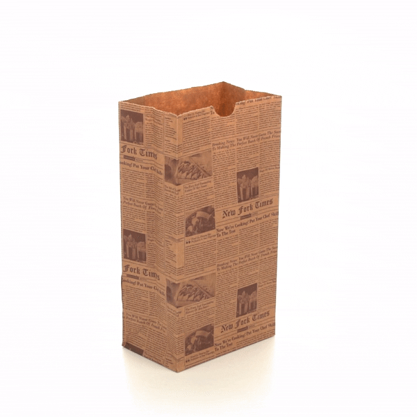 Eco-Friendly Kraft Paper Bags 4 lb - 5 x 3.25 x 9.5 Inches - 100 Count Box - Perfect for Grocery, Retail & Gift Packaging - Sustainable Shopping Bags for Stores, Restaurants & Events