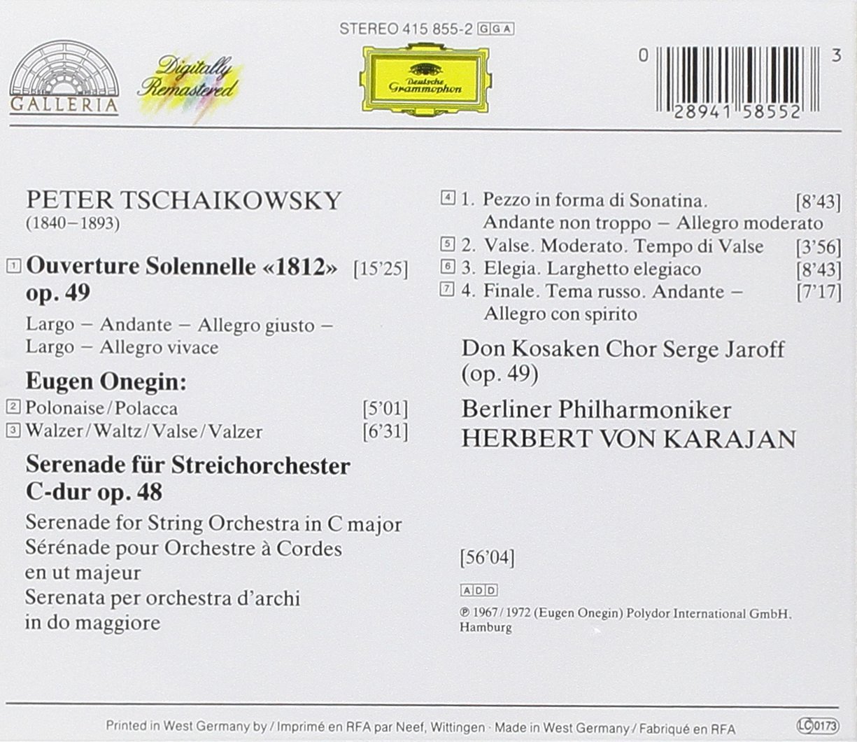Tchaikovsky: 