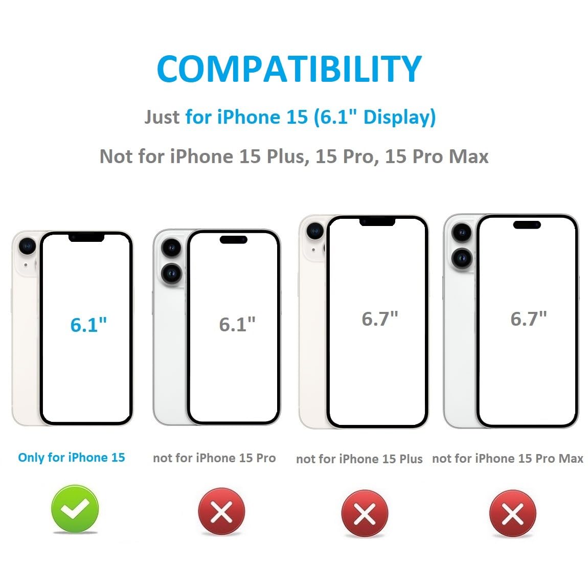 Premium 360° Rotating Ring Kickstand iPhone 15 Wallet Case with RFID Blocking - PU Leather Magnetic Clasp Shockproof Cover for Women (6.1