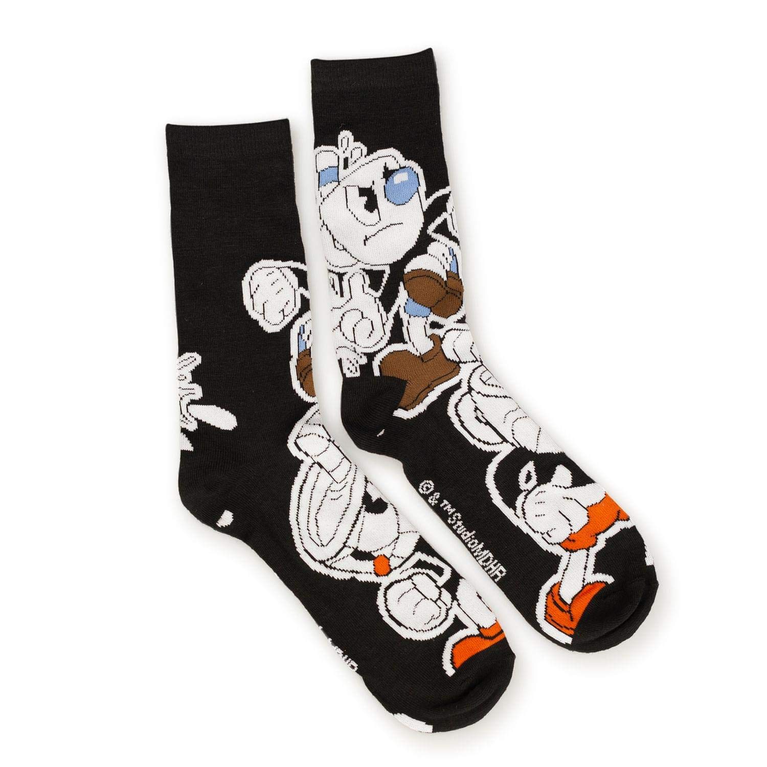Cuphead Collectible Socks for Men - Officially Licensed Bang Bang Crew Socks - Perfect for Gaming, Cosplay, and Everyday Wear