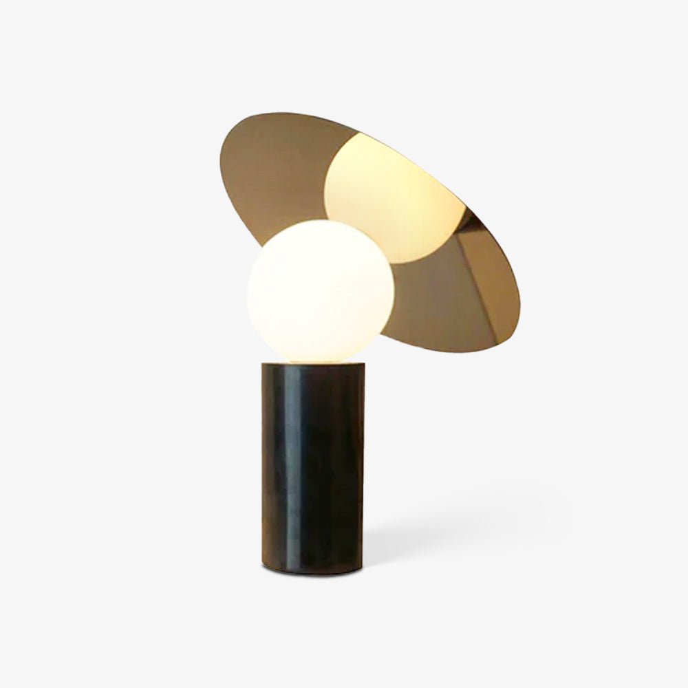 Modern Bola Disc Table Lamp - Stylish LED Bedside Lamp for Bedroom, Living Room & Office - Warm White Light for Cozy Ambience & Relaxation
