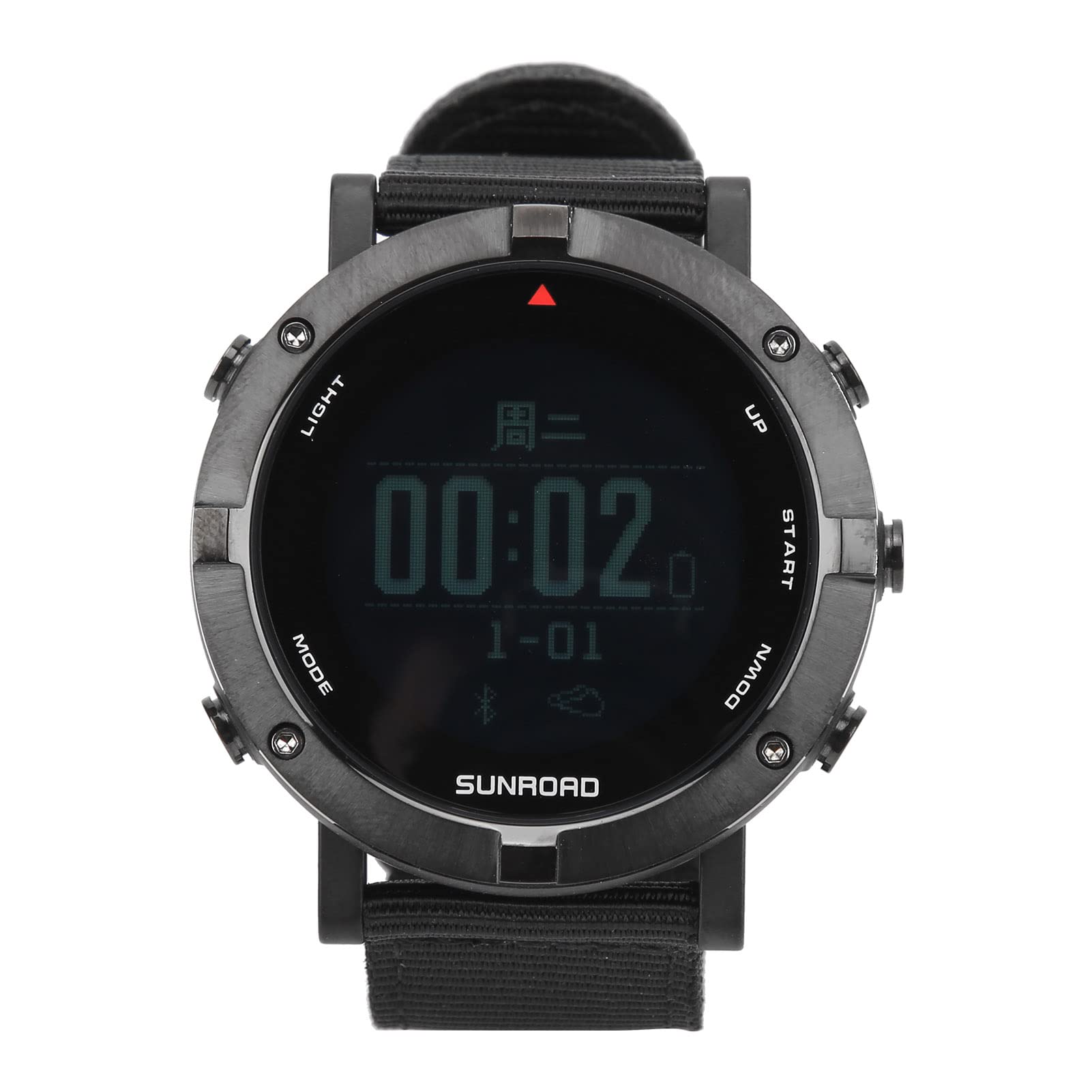 01 02 015 Men's Digital Sports Watch - Waterproof GPS Smartwatch with Heart Rate Monitor for Running, Cycling & Outdoor Activities | Perfect for Fitness Tracking & Daily Use