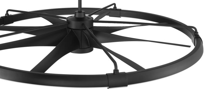 Craftmade Axel Indoor Outdoor Ceiling Fan AXL57FB8 - Energy Efficient 52 Inch with Remote Control - Perfect for Living Room, Bedroom & Patio
