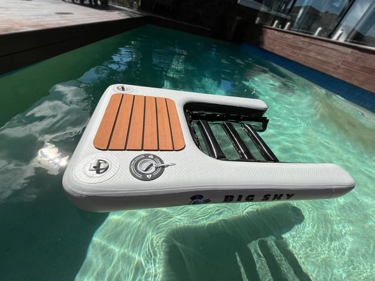 Inflatable Pontoons for Boats - Lightweight & Portable Inflatable Dog Ramp for Easy Water Access | Perfect for Kayaks, Canoes & Beach Trips with Pets