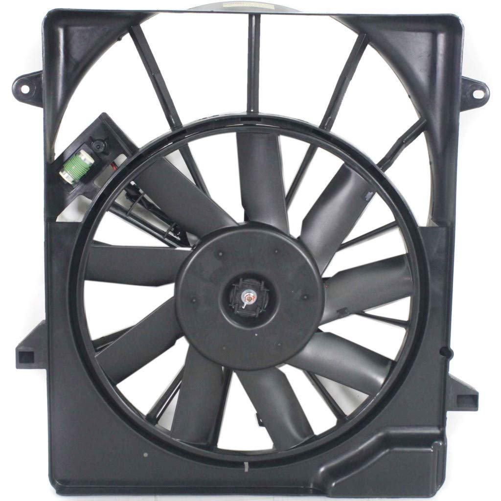 2007-2011 Dodge Nitro Cooling Fan Assembly - Replacement for Radiator & A/C Condenser - Fits CH3115153 & 68003974AB - Perfect for Overheating Prevention & AC Performance
