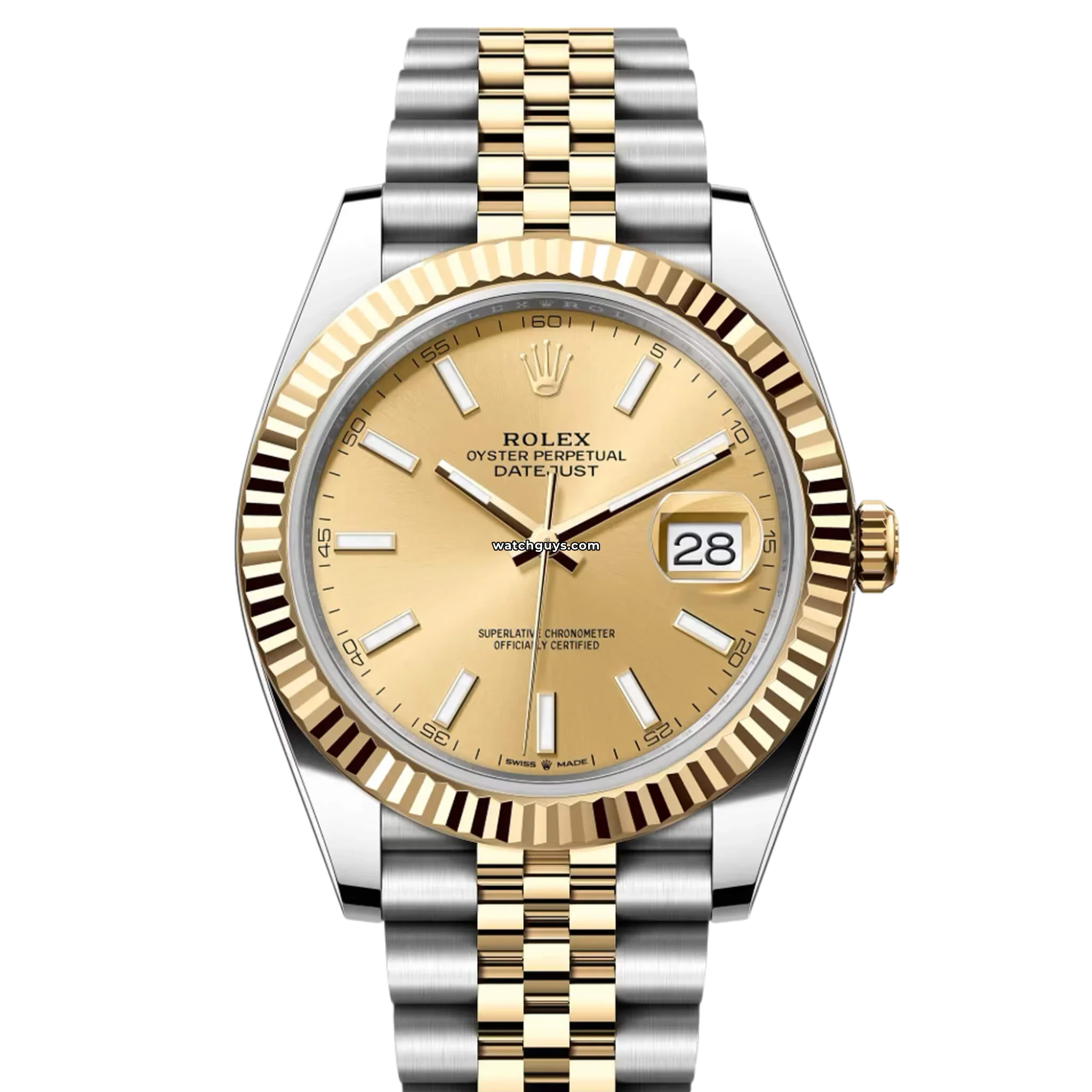 Rolex Datejust 126333 Men's Watch - 41mm Stainless Steel & Gold, Champagne Dial, Jubilee Bracelet - Luxury Dress Watch for Business & Formal Occasions