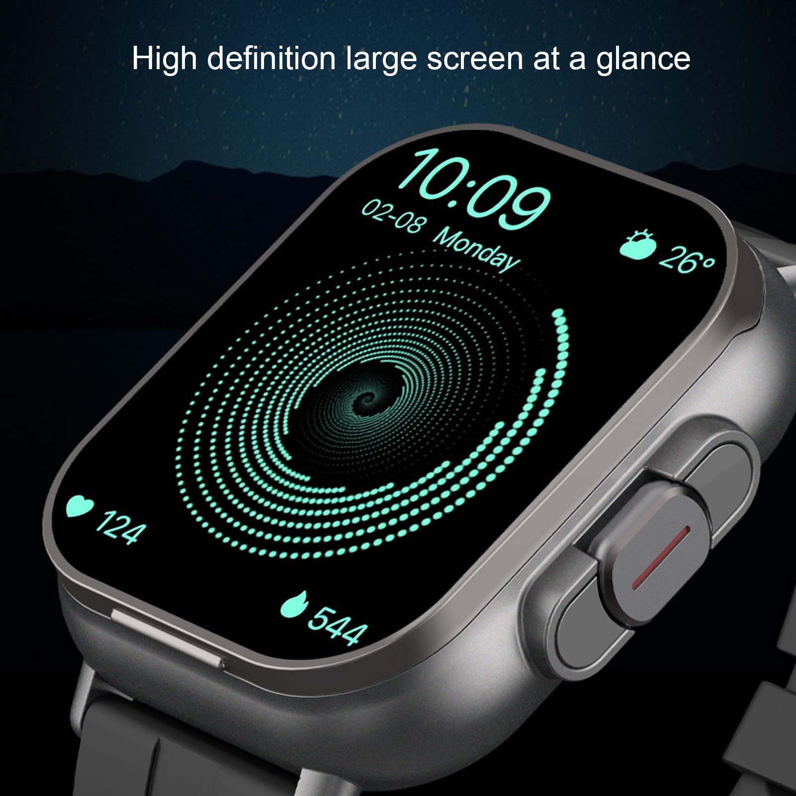 Smart Fitness Tracker Watch with Heart Rate Monitor, 2.0 Inch Touch Screen, IP67 Waterproof, Sleep Tracking - Perfect for Running, Swimming & Daily Activity Tracking