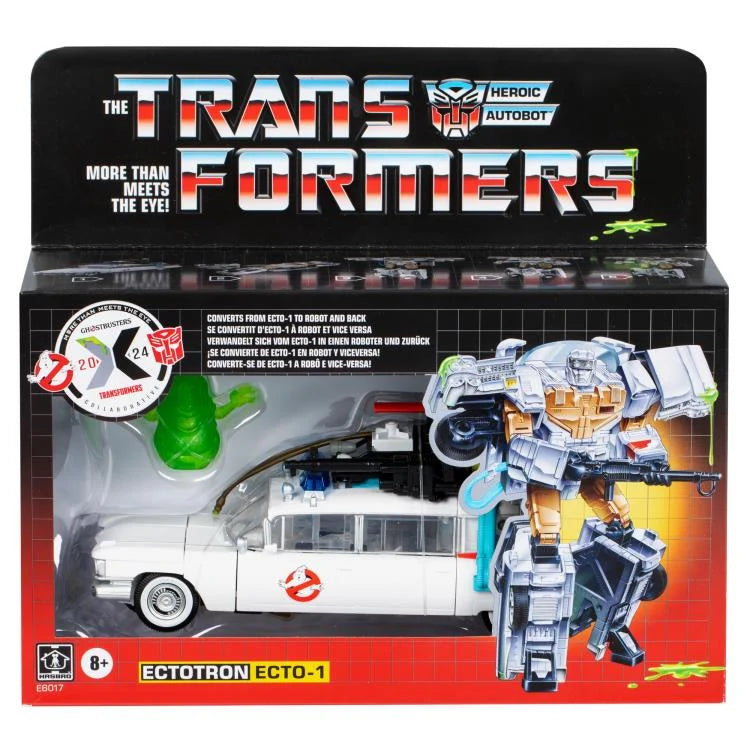 Ghostbusters x Transformers Ectotron Ecto-1 Action Figure - Collectible Toy for Fans, Perfect for Display & Play - Great Gift for Movie Lovers & Transformers Collectors