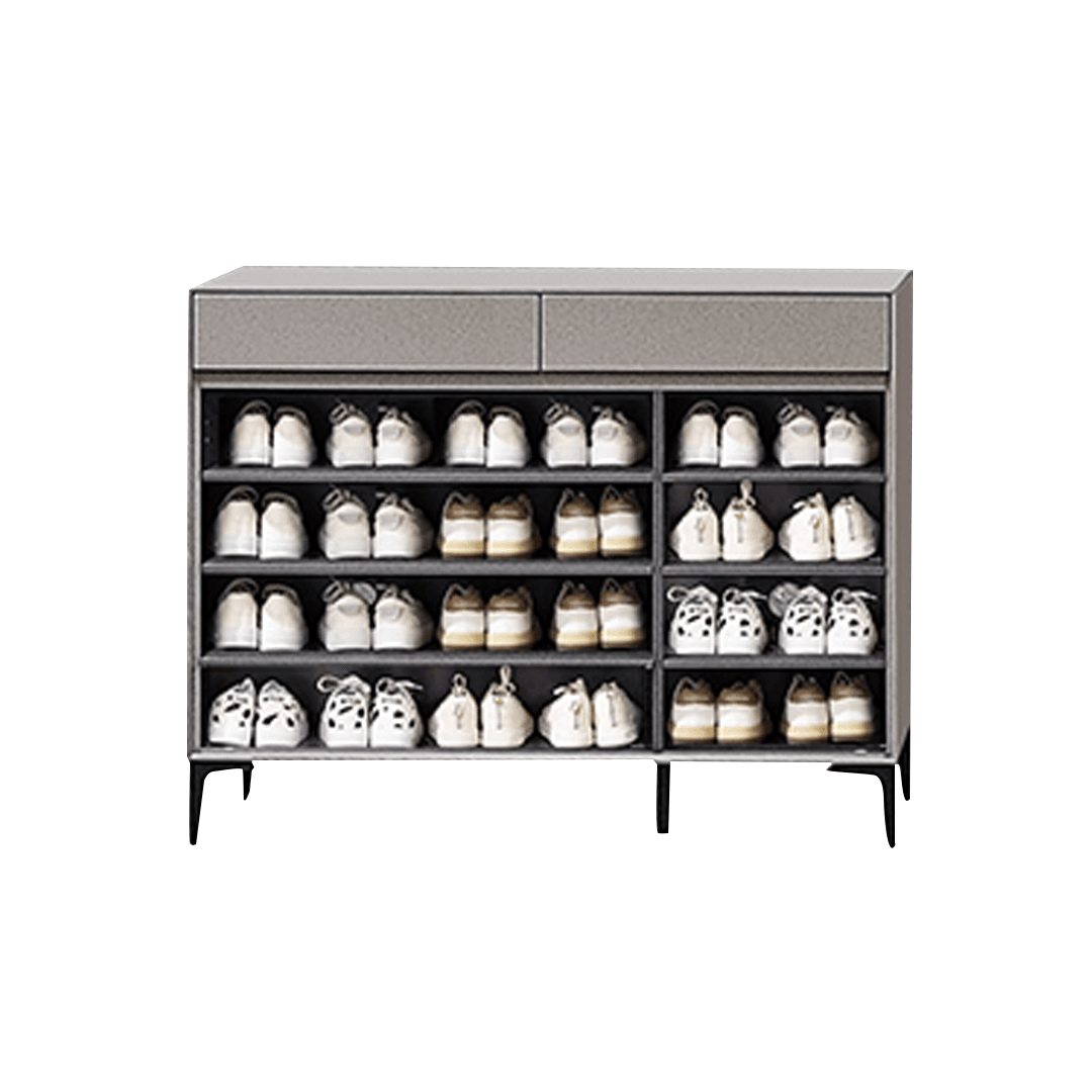 Liriel 3-Door Shoe Storage Cabinet - 119cm Tall Entryway Organizer for Sneakers, Boots & Sandals - Space Saving Shoe Rack for Hallway, Closet & Mudroom Organization