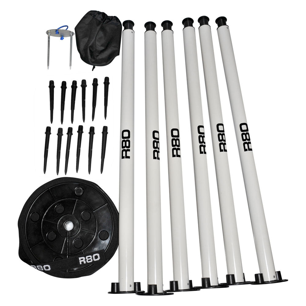 Heavy Duty R80 Crowd Control Barrier Kit - Adjustable Safety Fence for Events, Construction & Public Safety | Durable Plastic Barricades for Crowd Management