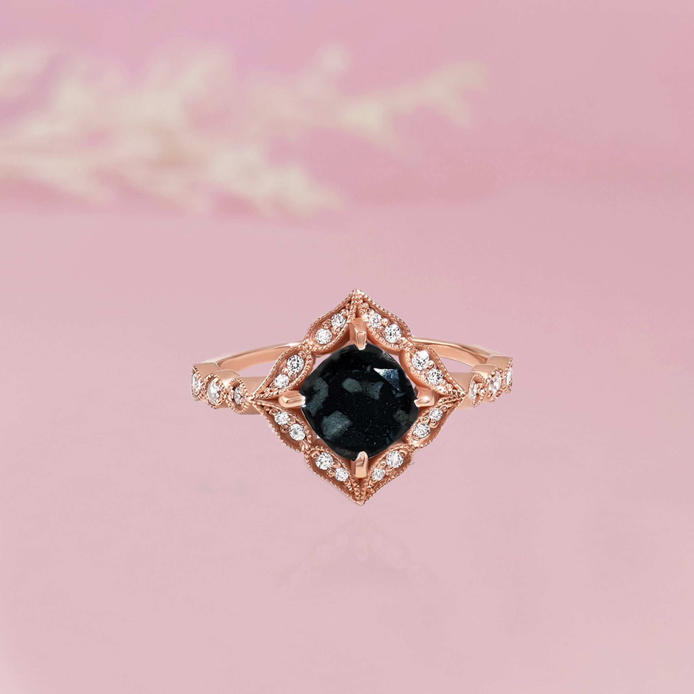Eternal Clover: Ashes Ring - Sterling Silver Memorial Jewelry for Women | Handcrafted Cremation Keepsake for Loved Ones | Perfect for Remembrance, Sympathy Gifts & Everyday Wear