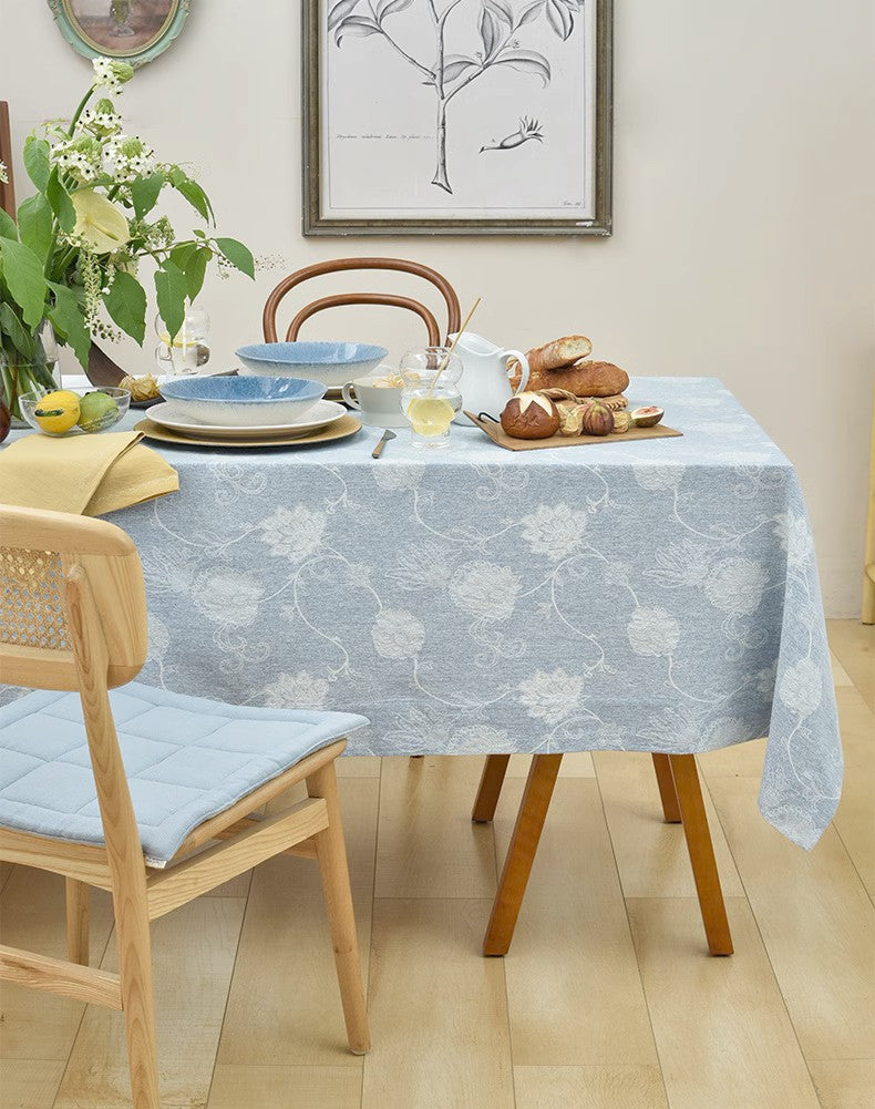Rustic Farmhouse Tablecloth - Square & Rectangle Table Covers for Kitchen & Dining Room - Vintage Country Style Table Linens for Round or Rectangular Tables - Perfect for Family Dinners, Holiday Gatherings & Farmhouse Decor
