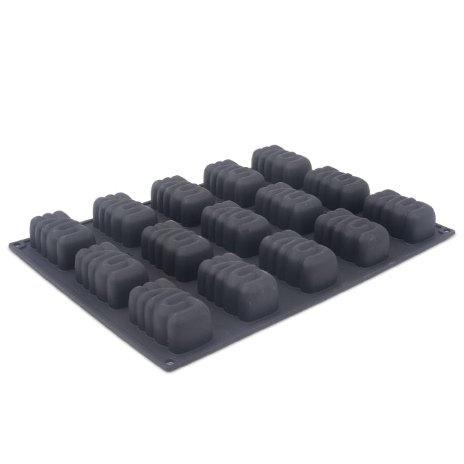 Pavoflex Lovely Mini 15 Forms Silicone Mold Set - Professional Baking Tools for Cake, Chocolate & Candy Making - Perfect for Home Bakers and Pastry Chefs