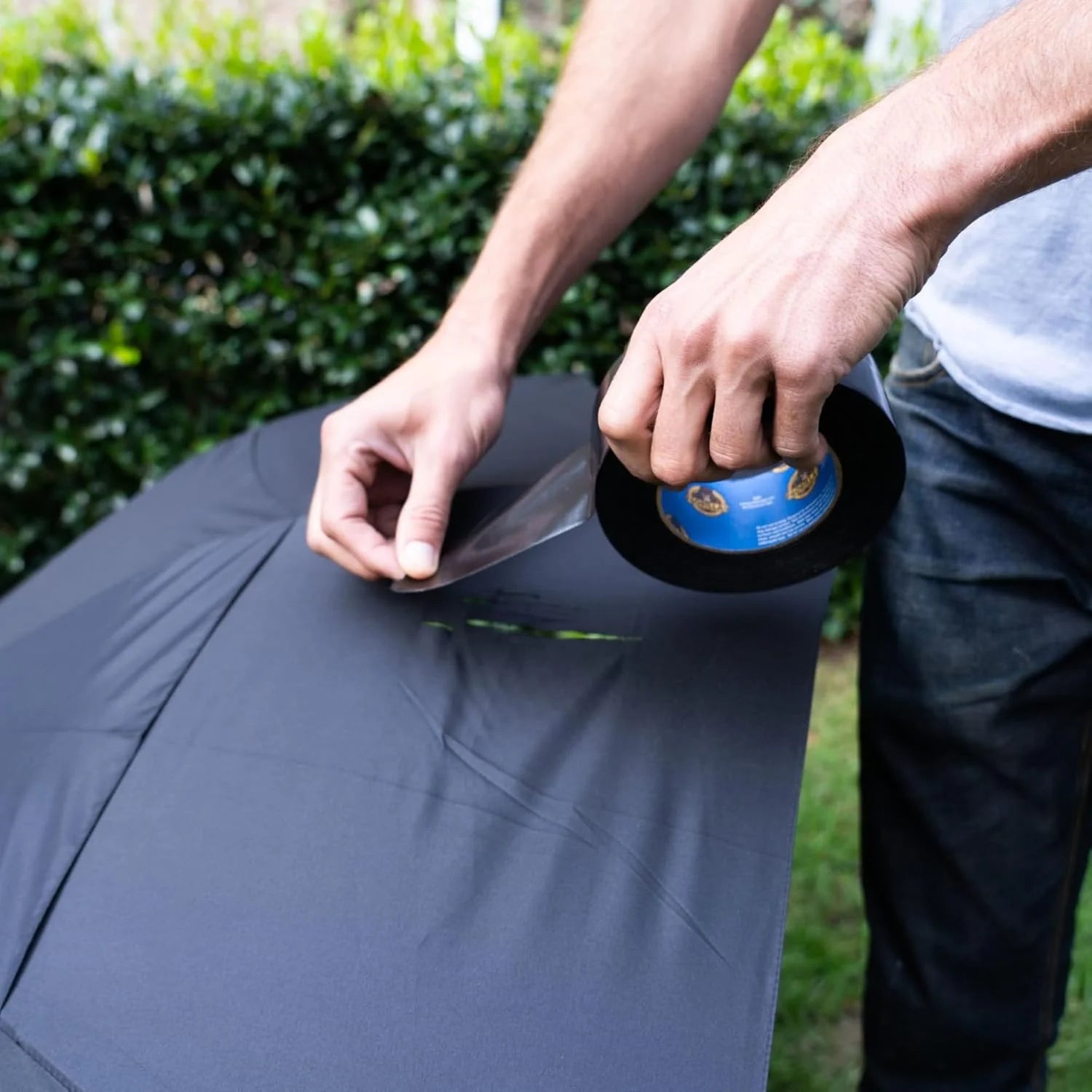 Gorilla 10 Yard Heavy Duty All Weather Waterproof Duct Tape - UV & Temperature Resistant, 1.88 Inch Wide, Black - Perfect for Outdoor Repairs, Sealing, and Emergency Fixes