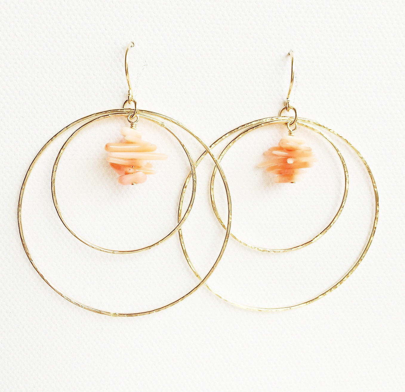 Rachel Coral Stud Earrings (E247) - Elegant & Lightweight for Everyday Wear, Parties & Special Occasions