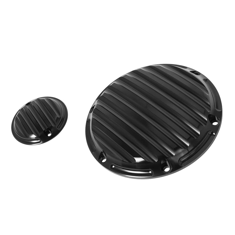 Harley Sportster XL 883 XR1200 48 Derby Timing Chain Inspection Cover - Black | High-Quality Motorcycle Engine Accessory | Perfect for DIY Repairs & Maintenance