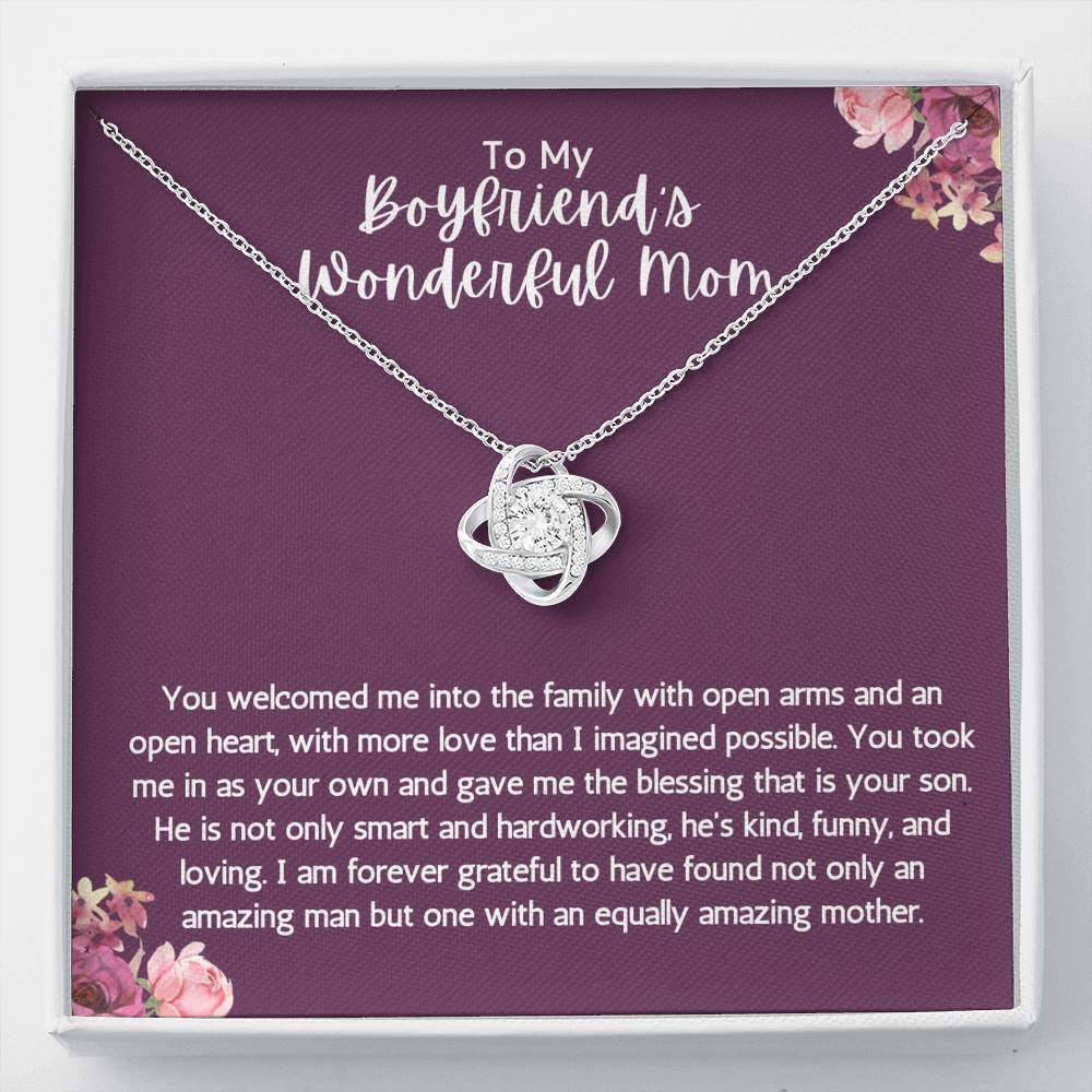 Elegant Heart Pendant Necklace for Boyfriend's Mom - Perfect Gift for Mother's Day, Birthday & Special Occasions - Comes with Gift Box (19 Styles) - Ideal for Holidays, Anniversaries & Thank You Gifts