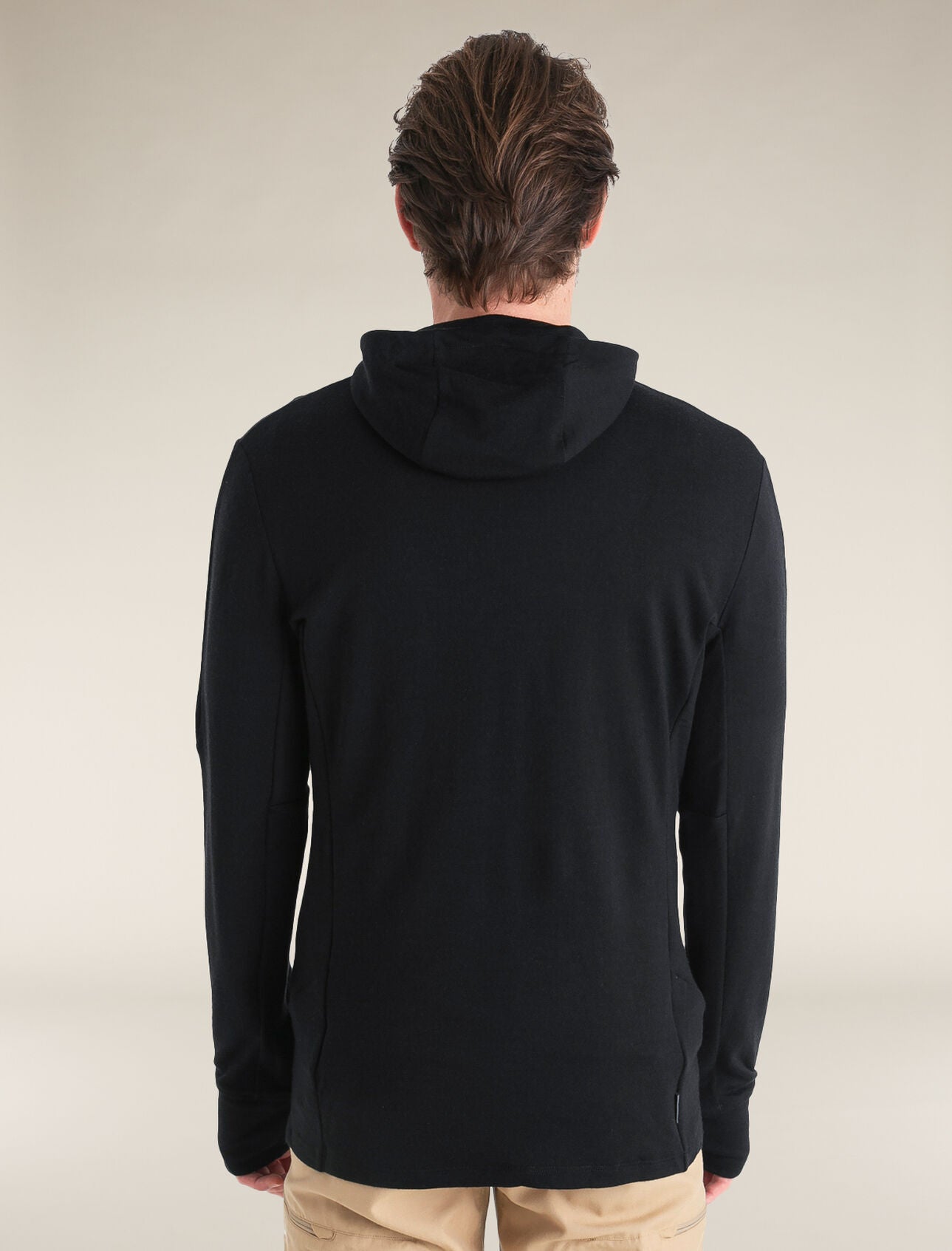 Icebreaker Quantum IV LS Zip Hoodie for Men - Merino Wool Thermal Base Layer for Hiking, Skiing & Outdoor Adventures