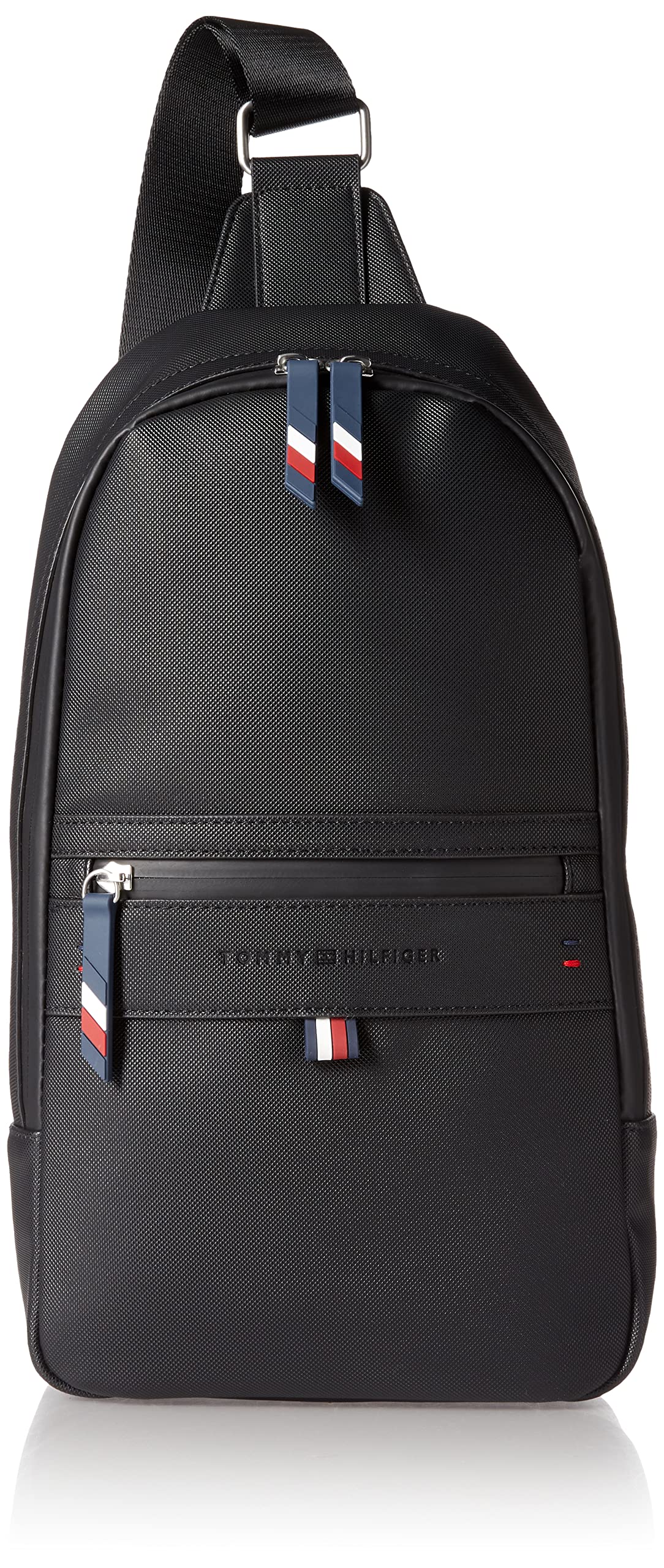 Tommy Hilfiger Men's Leo Sling Backpack - Lightweight Travel & Commuter Backpack for Work, Gym & Outdoor Activities