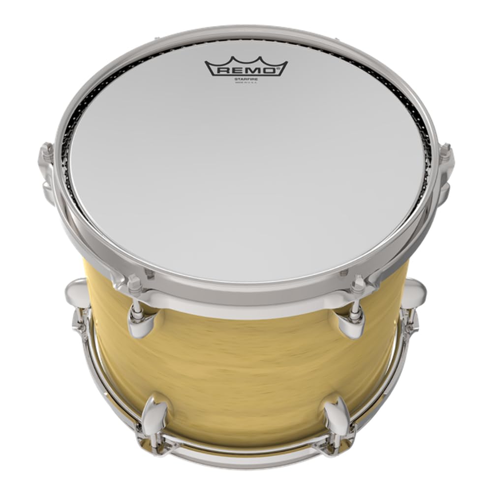 REMO Bass Drum Head - Chrome Starfire 18 Inch Diameter for Professional Drum Kits & Live Performances