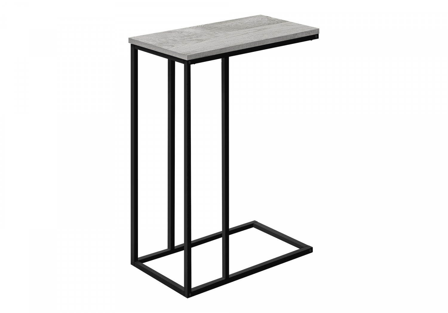 Modern Calix Side Table in Grey - Small End Table for Living Room, Bedroom, or Office - Compact Nightstand with Sleek Design for Home Decor