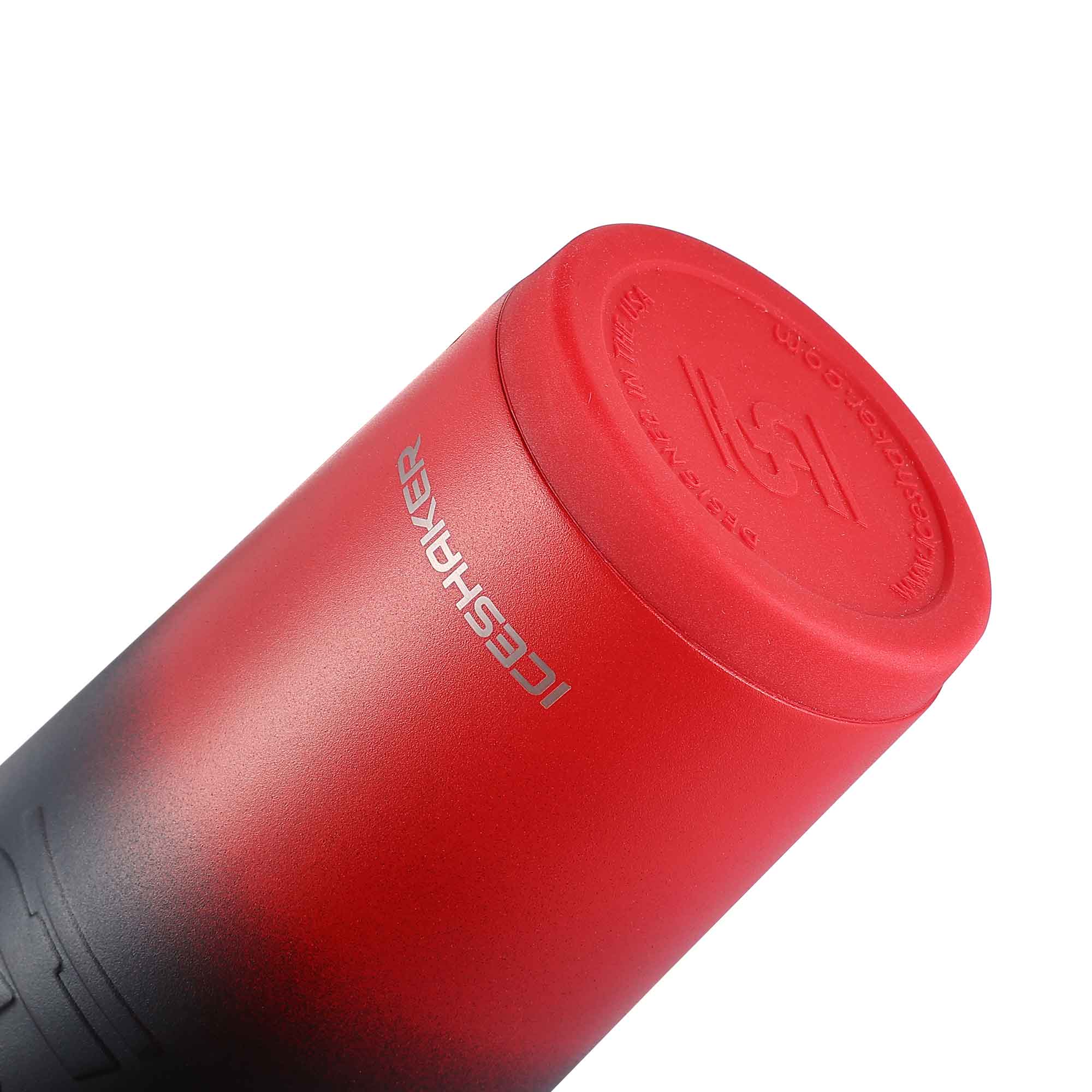 26oz Sport Water Bottle with Straw - Red Black Ombre Gradient Leakproof Design for Gym, Hiking & Outdoor Activities