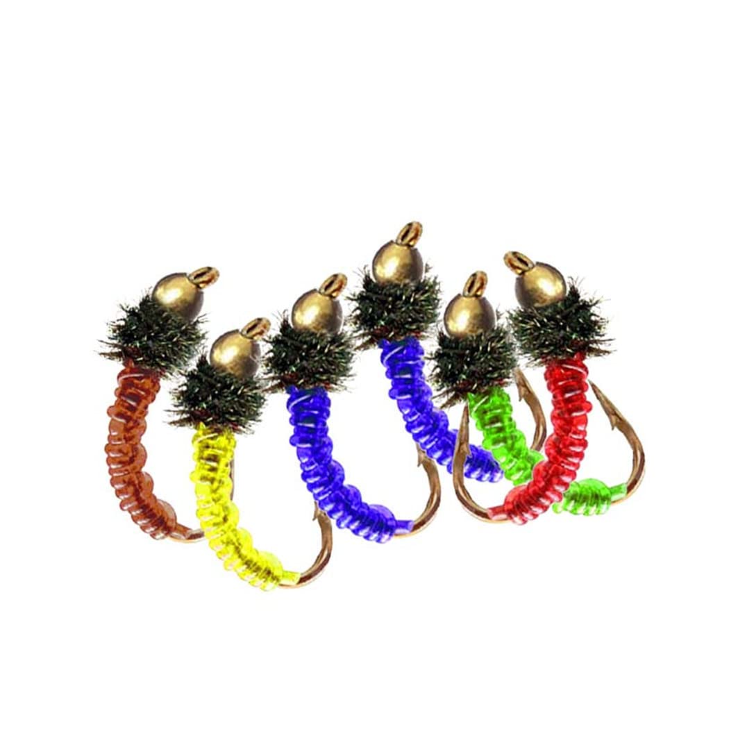 **40/72/102pcs Fly Fishing Flies Assortment Kit - Dry/Wet Bass Flies, Streamers & Nymphs for Trout, Salmon & Bass - Portable Fly Box Included - Perfect for Freshwater & Saltwater Fishing**
