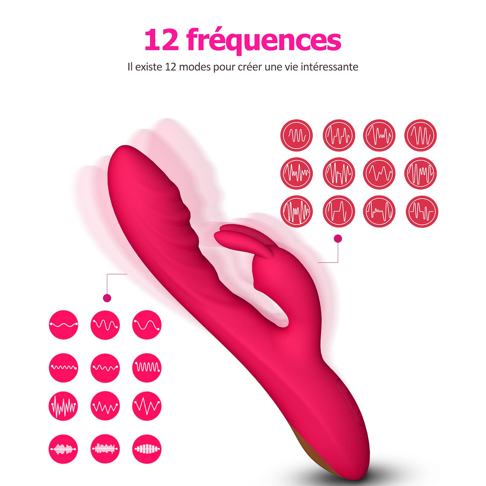 12 Speed Waterproof Clitoral Sucking Vibrator with Remote Control - Rechargeable G Spot & Clitoris Stimulator for Women & Couples - Perfect for Solo Play, Foreplay & Long Distance Relationships