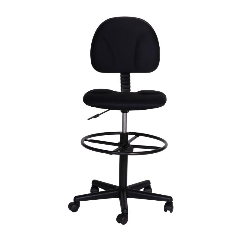 FLASH Patterned Fabric Drafting Chair BT 659 - Adjustable Height Office Chair for Artists, Architects & Designers - Ergonomic Stool for Drafting Table, Studio & Workspace