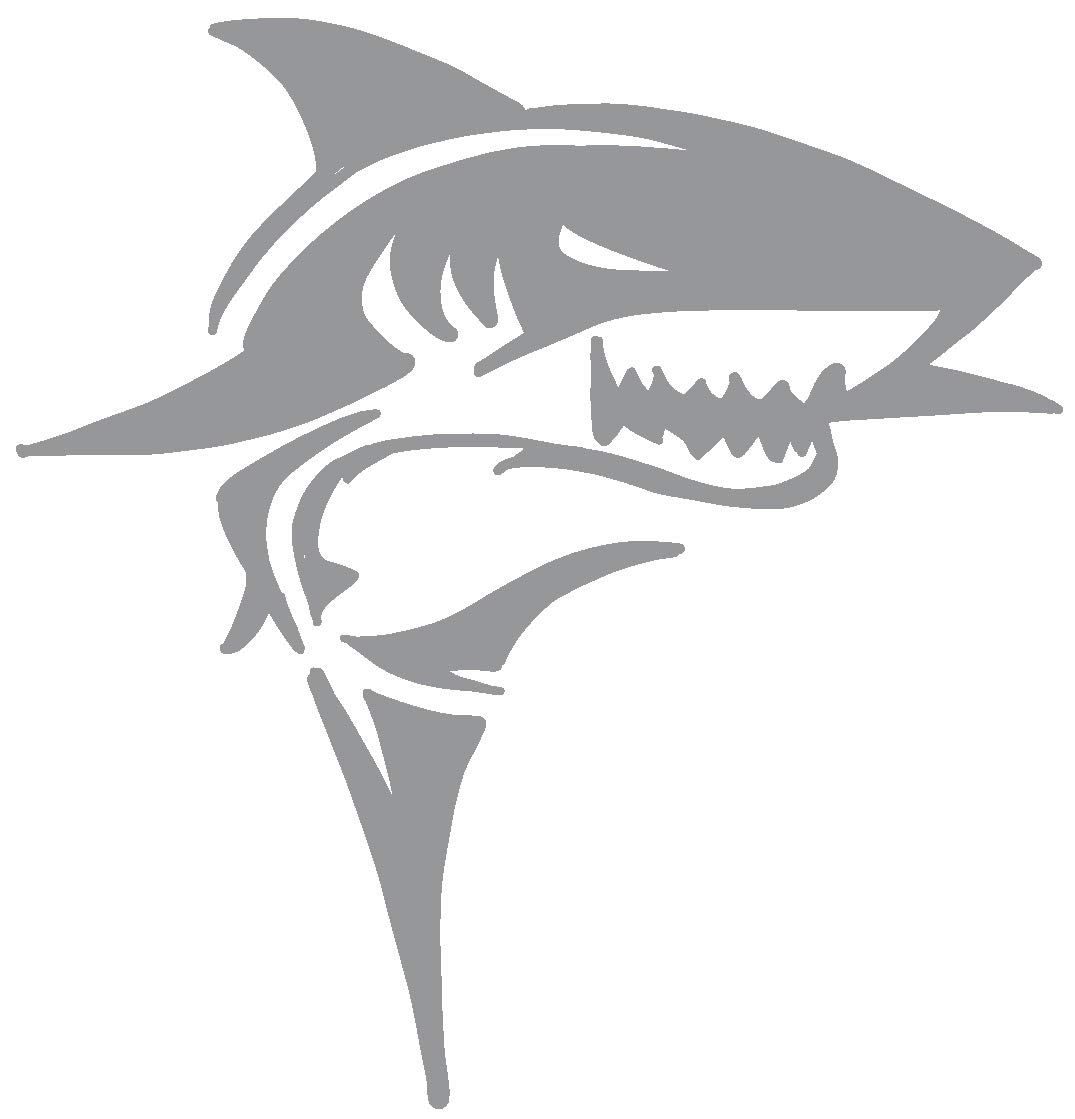 Shark Vinyl Decal Sticker - 5 Inch Waterproof Car Decal for Trucks, Windows, Laptops, Tablets - Durable 2.5mil Thick Outdoor Vinyl - Gray - Perfect for Car Accessories, DIY Crafts & Home Decor