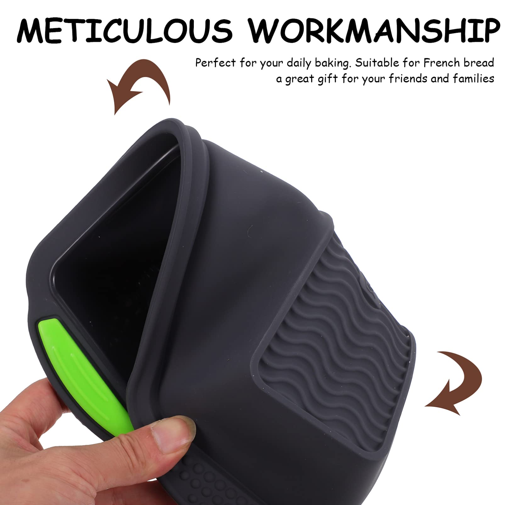 Non-Stick Silicone Loaf Pan for Baking Bread, Cake & Toast - DOITOOL Reusable & Durable Silicone Cake Mold - Perfect for Homemade Banana Bread, Pound Cake & Fruit Loaf
