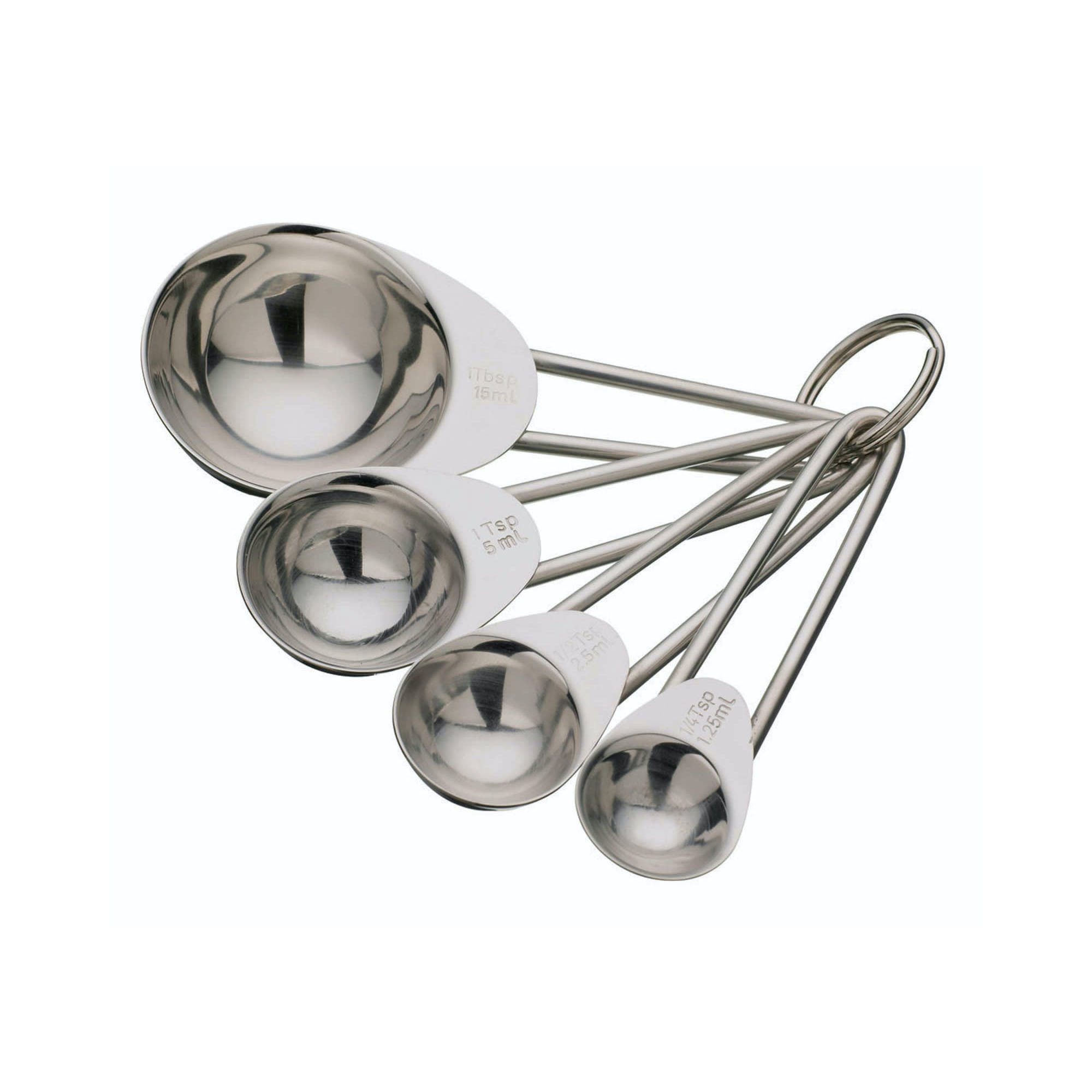 4 Piece Stainless Steel Measuring Spoon Set - Accurate Kitchen Measuring Tools for Baking, Cooking & Coffee - Dishwasher Safe & Durable