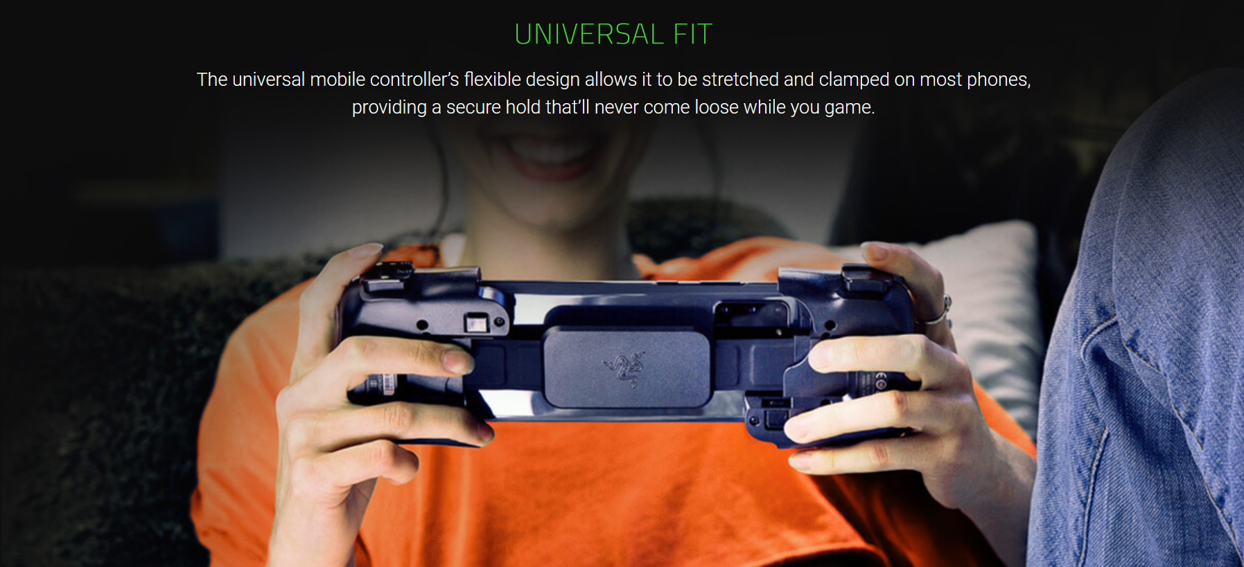 Razer Kishi Mobile Game Controller for Android - Universal USB-C Gamepad Compatible with Xbox Game Pass, Xcloud, Stadia, GeForce Now & PS Remote Play | Pass-Through Charging | Ergonomic Grip for Samsung & More Smartphones | Perfect for Cloud Gaming & Mobile Esports