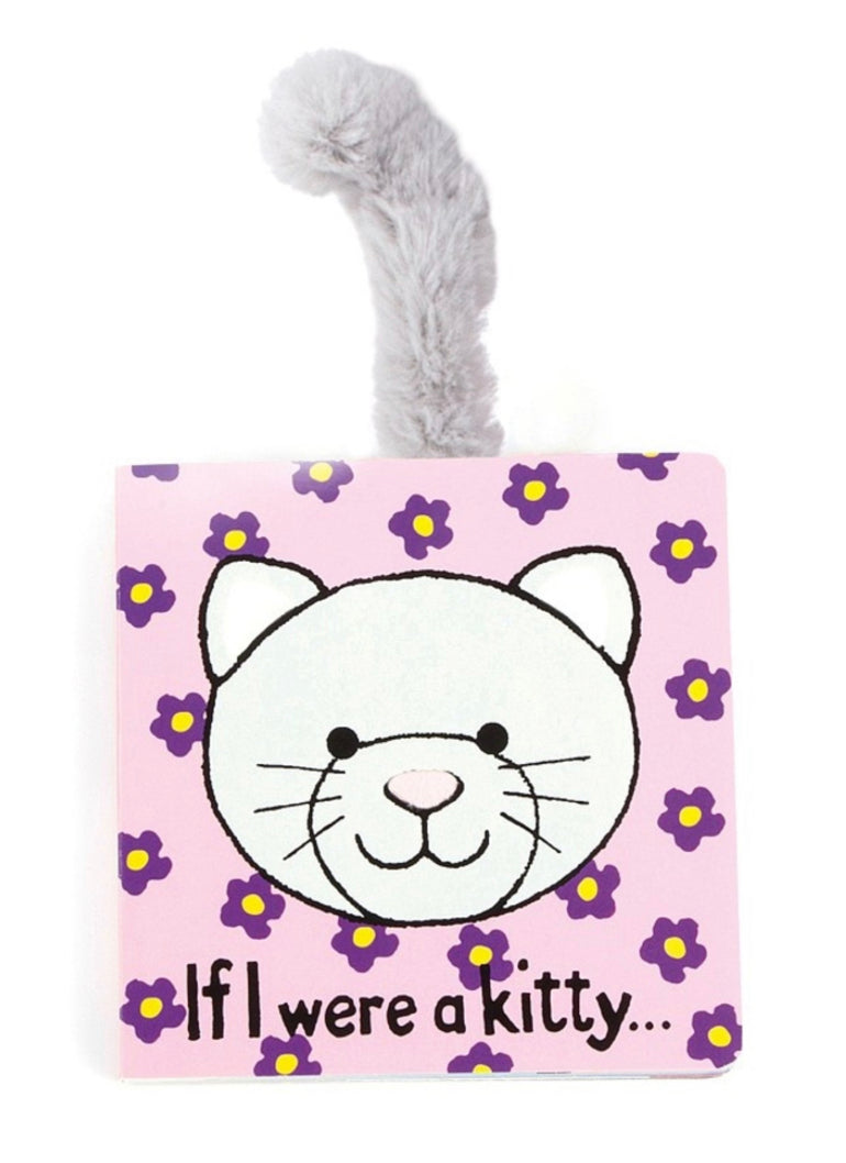JellyCat If I Were A Kitty Plush Toy - Soft Grey Stuffed Animal for Kids & Adults | Perfect for Cuddling, Gifts, and Nursery Decor
