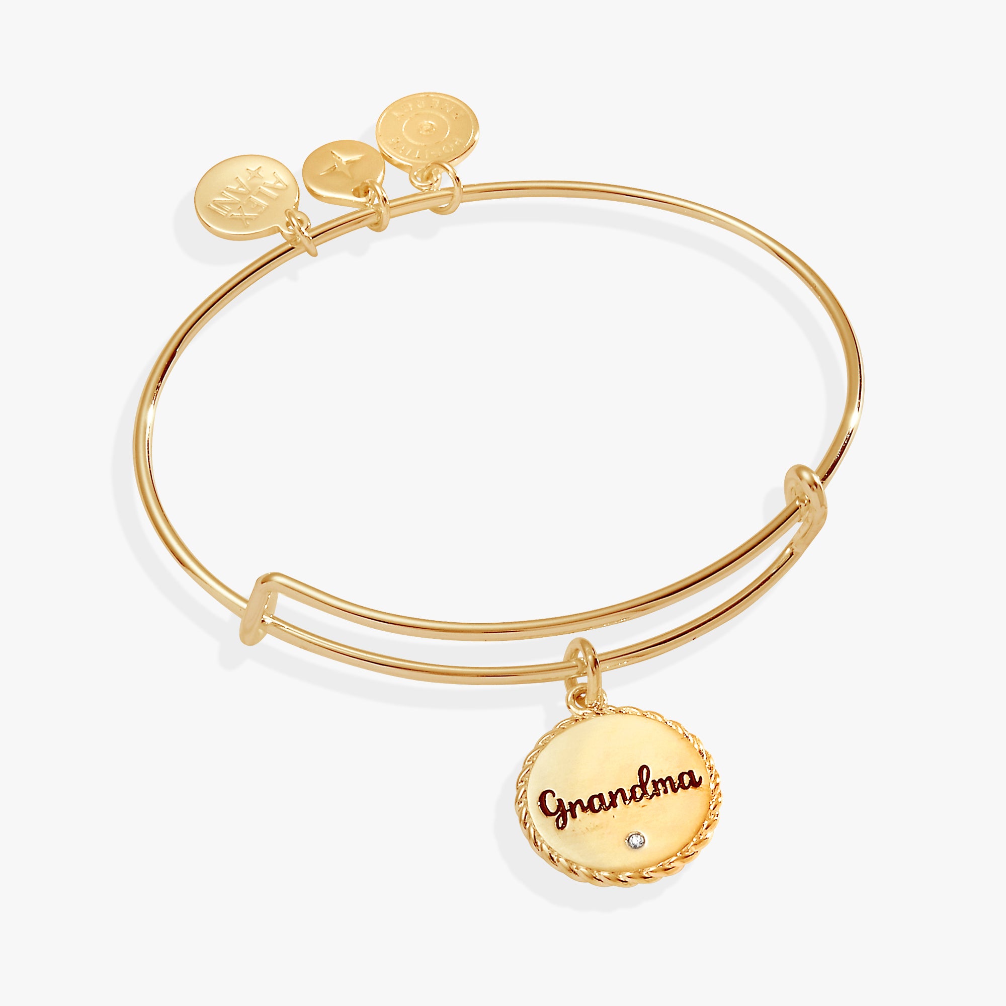 Vintage Grandma Charm Bangle - Elegant Adjustable Bracelet for Women - Perfect Gift for Mother's Day, Birthday & Special Occasions