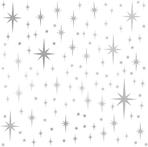 Retro Starburst -Vintage Silver