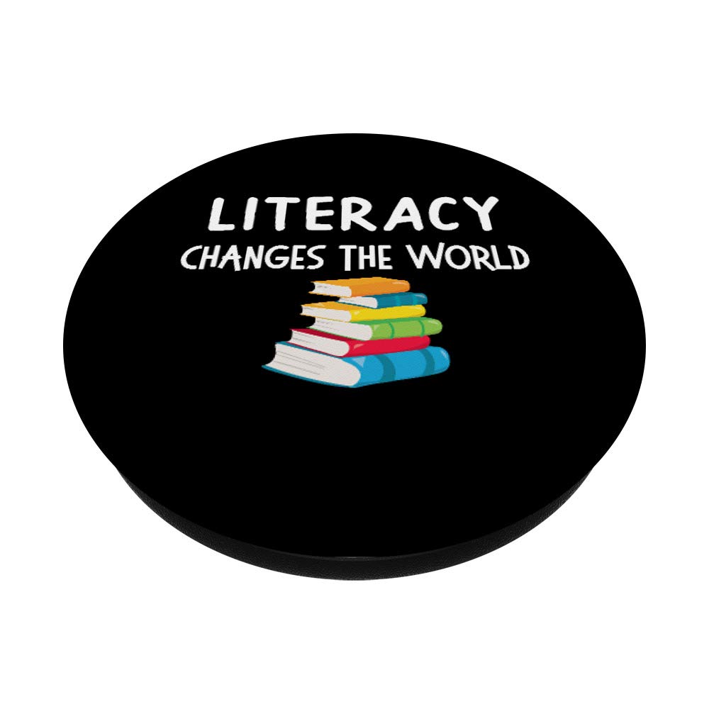 Literacy Changes The World - Inspirational Reading Book Design for Book Lovers & Educators - Perfect for Classroom Decor, Home Library & Gift Ideas